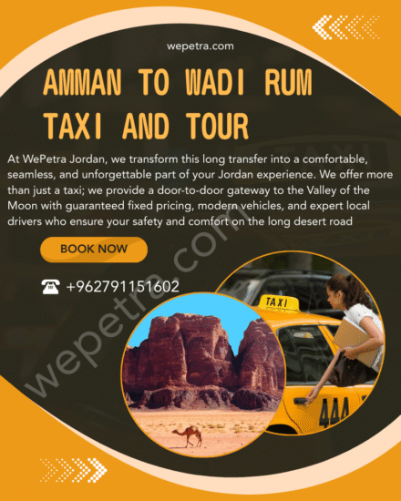 Amman to Wadi Rum Taxi & Tour 2026 | WePetra Jordan